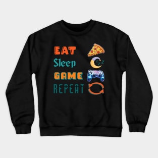 Eat, Sleep, Game, Repeat Crewneck Sweatshirt